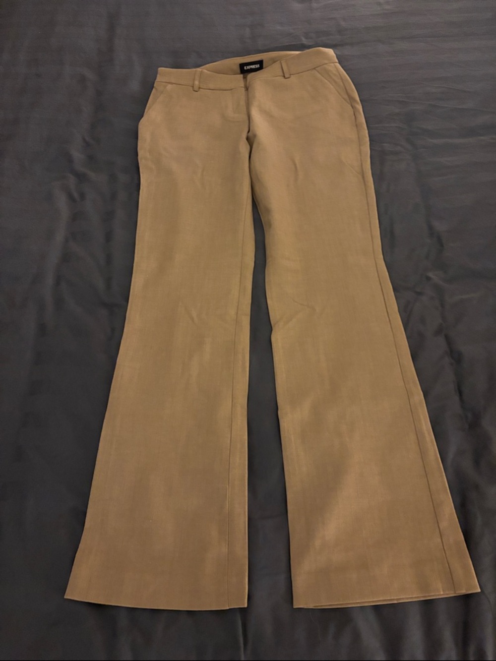 Express Women's Flared Trousers in Tan